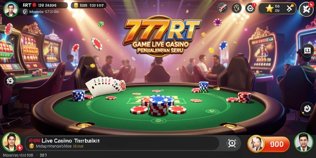 Screenshot gameplay 777RT menampilkan aksi Live Casino yang mendebarkan.