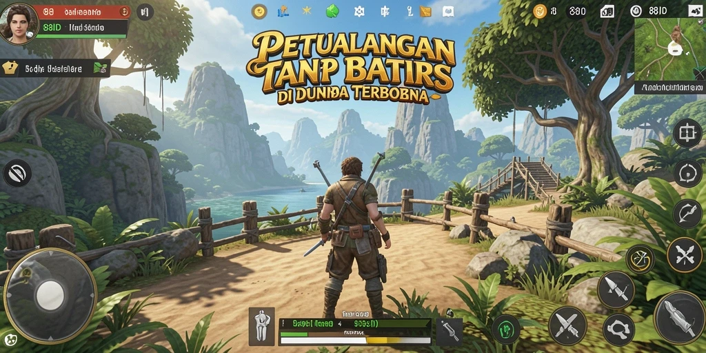 Screenshot gameplay 88ID yang menampilkan dunia terbuka yang luas.