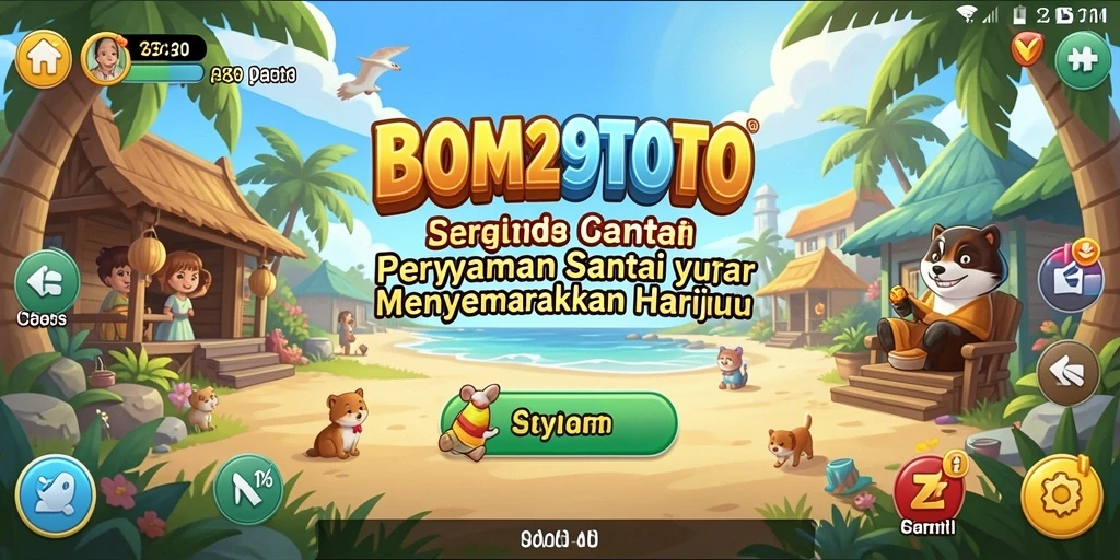 Tampilan cerah dan menarik dari gameplay BOM29TOTO yang menyenangkan.