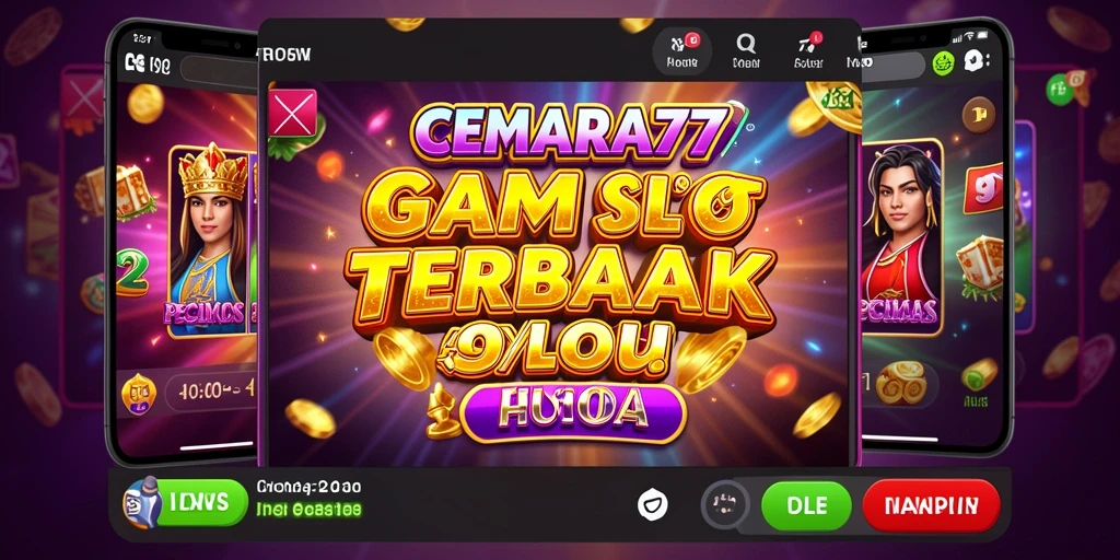 Screenshot gameplay CEMARA77 menunjukkan momen menang besar di slot.