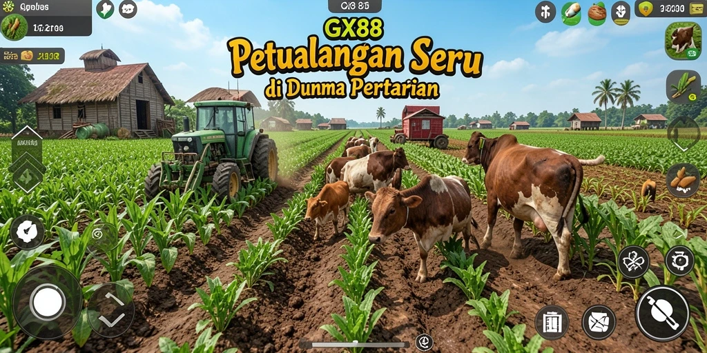 Gameplay seru dengan pertanian yang menarik.