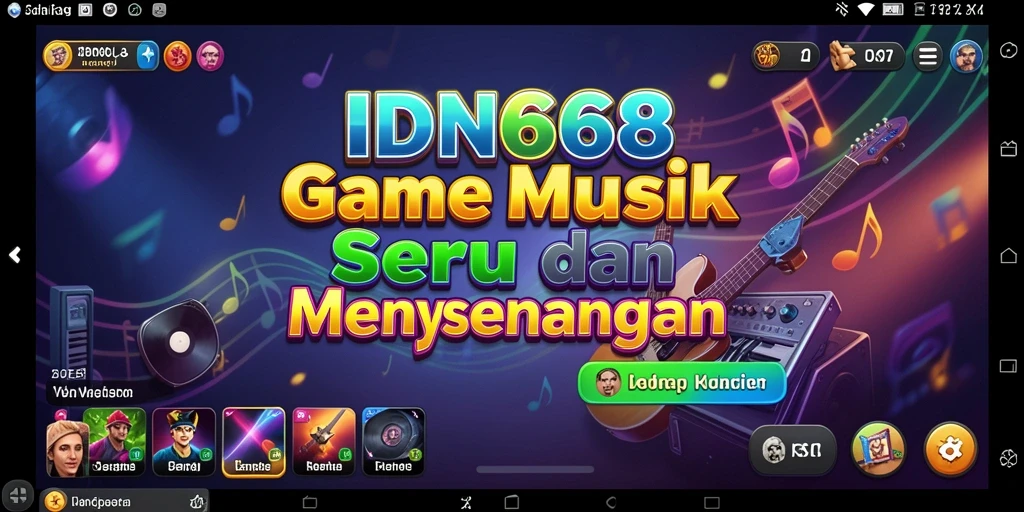 Tampilan gameplay IDN668 yang penuh warna dan interaktif.