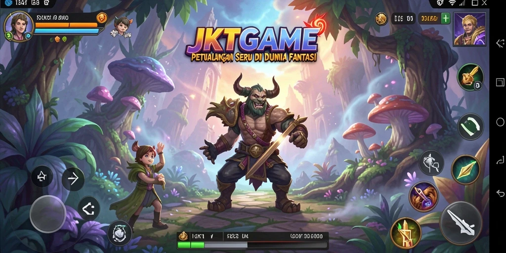 Tampilan gameplay memukau dalam JKTGAME yang seru.