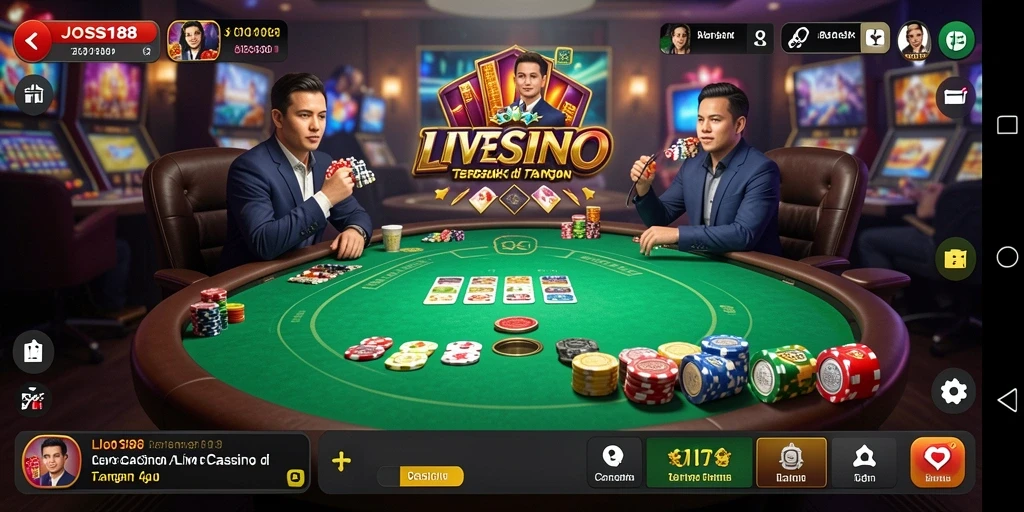 Tangkap momen seru permainan Live Casino di JOSS188.