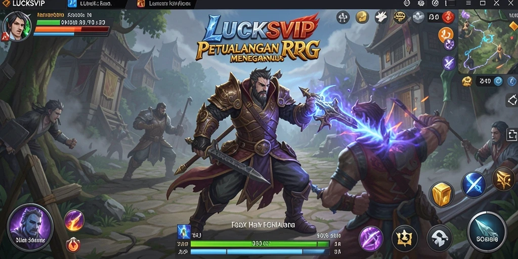 Game LUCKSVIP menampilkan pertarungan epik antara karakter dengan grafis mengagumkan.