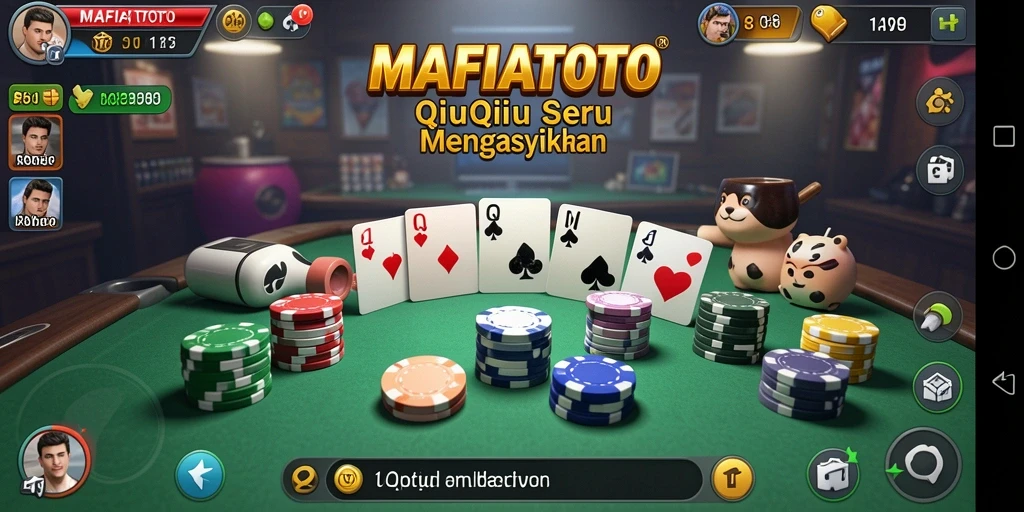 Gameplay seru MAFIATOTO dalam permainan QiuQiu.