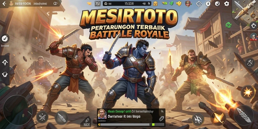 Gameplay seru dalam MESIRTOTO dengan pertarungan Battle Royale.