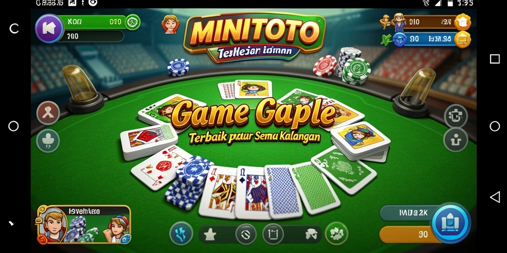 Screenshot gameplay Gaple MINITOTO yang menarik dan interaktif.