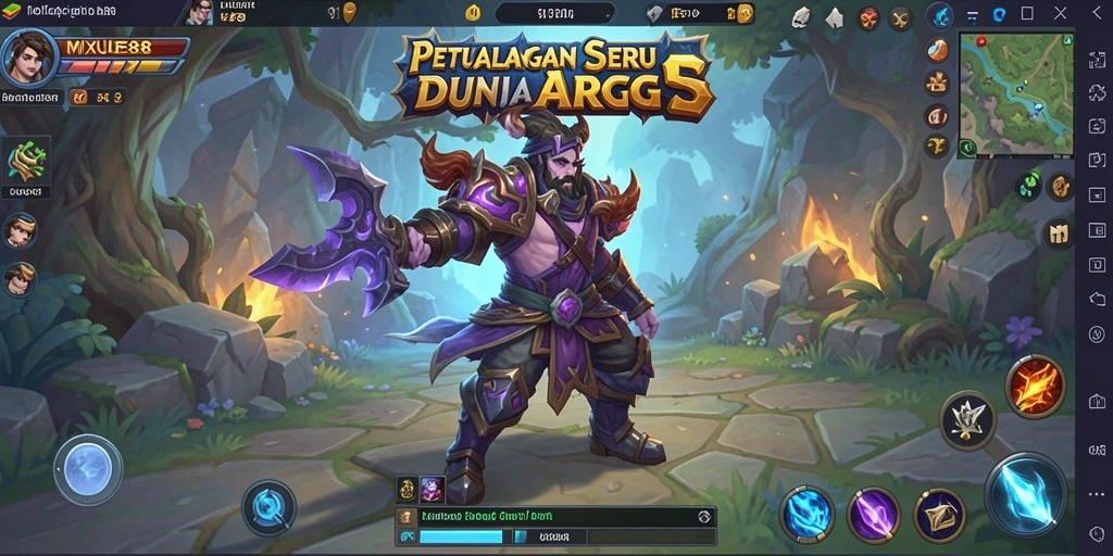 Gameplay seru dalam dunia fantasi ARPG MIXUE88.