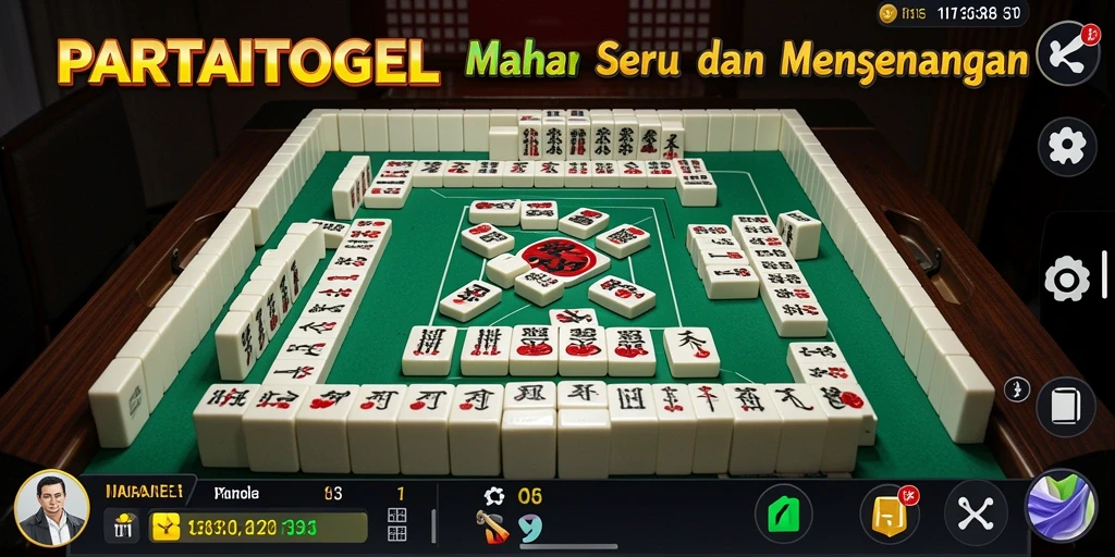 Screenshot gameplay PARTAITOGEL yang menunjukkan keseruan bermain Mahjong.