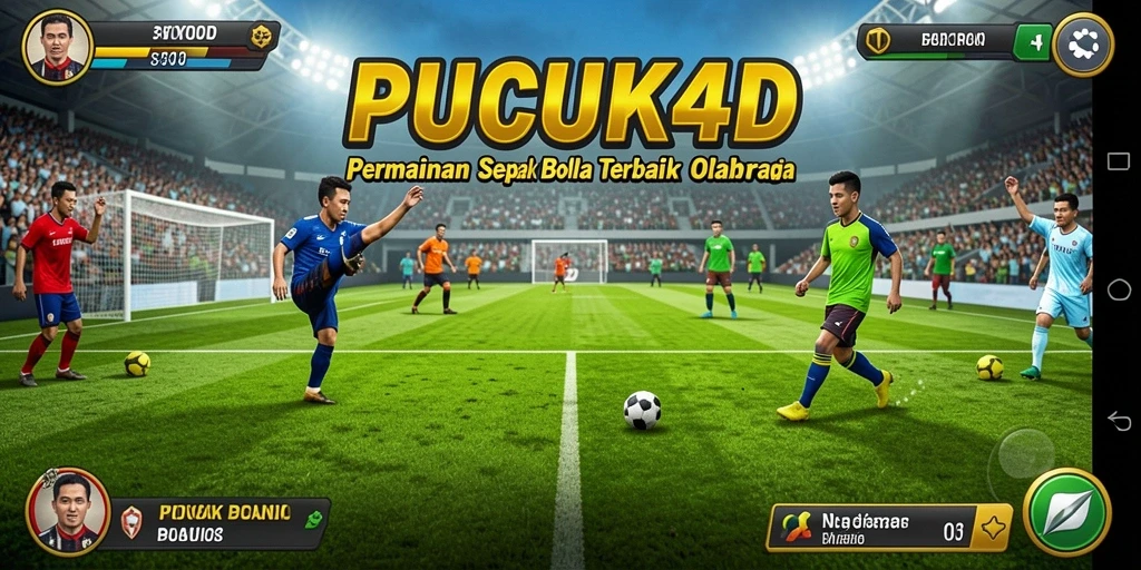 Tampilan menarik gameplay sepak bola di PUCUK4D.