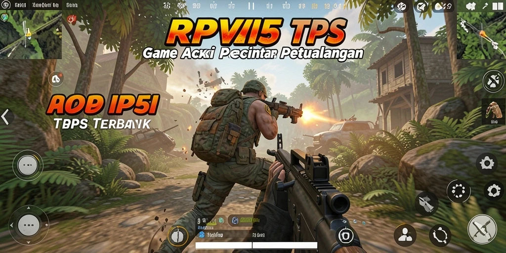 Screenshot RPVIP5 menampilkan aksi tembak-menembak yang mendebarkan dalam permainan TPS.