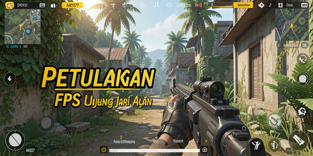 Tangkapan layar SATU77 menunjukkan aksi gameplay FPS yang mendebarkan.
